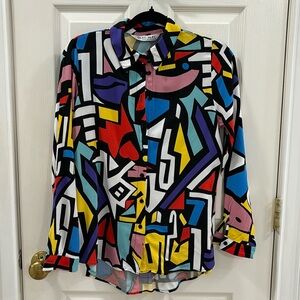 Funky abstract blouse!